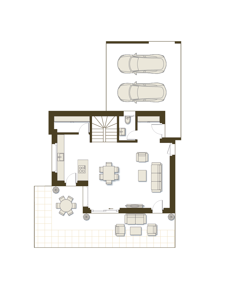 Individuelle D - Rez-de-chaussée